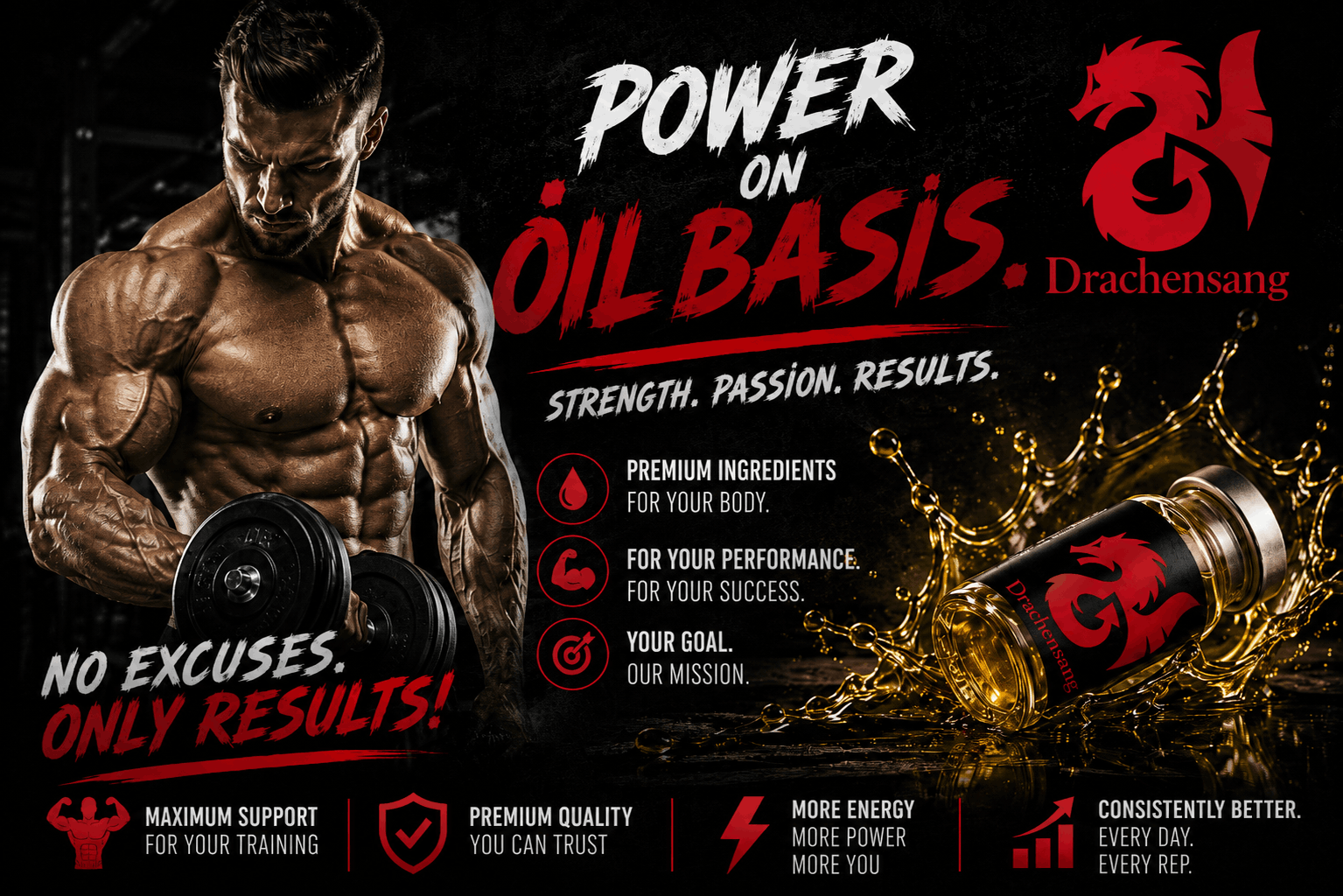 DRACHENSANG FORMULE SU BASE OLEOSA PREMIUM – SOLUZIONI INIETTABILI AD ALTA CONCENTRAZIONE PER IL CULTURISMO HARDCORE