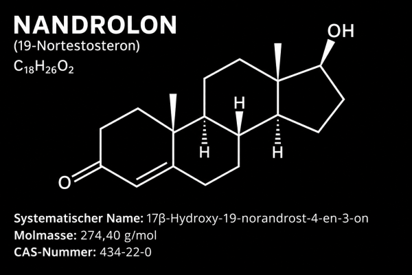 Formula strutturale del nandrolone sulla pagina iniziale di Drachensang Academy Italia – Configurazione molecolare dello steroide anabolizzante