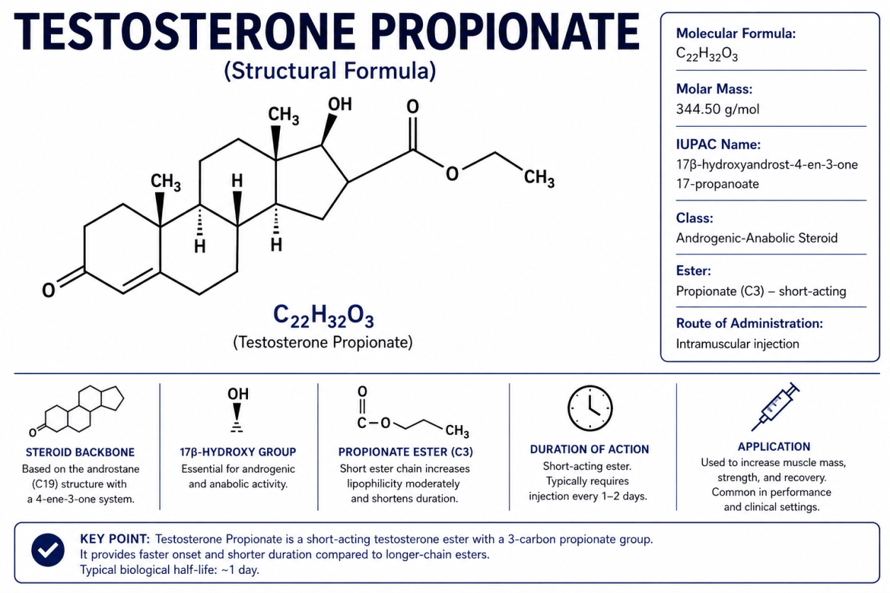 Testosterone Propionato – Informazioni su effetti, caratteristiche e rischi